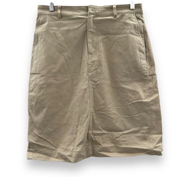 J. Crew Factory Chino Khaki Tan Pencil Skirt Sz 10 NEW - Picture 2 of 10